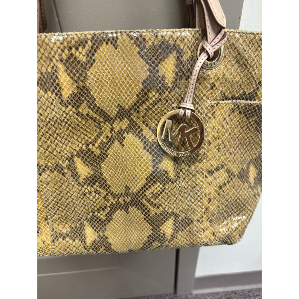 Michael Kors marigold Python Embossed Jet Set Top… - image 2